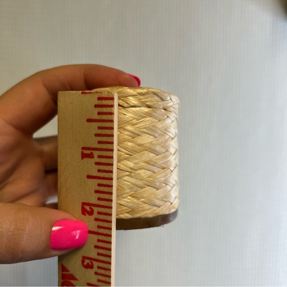 Steve Madden | Size 7.5 Women's Tan Braided‎ Heels Kitten Block - Picture 6 of 6